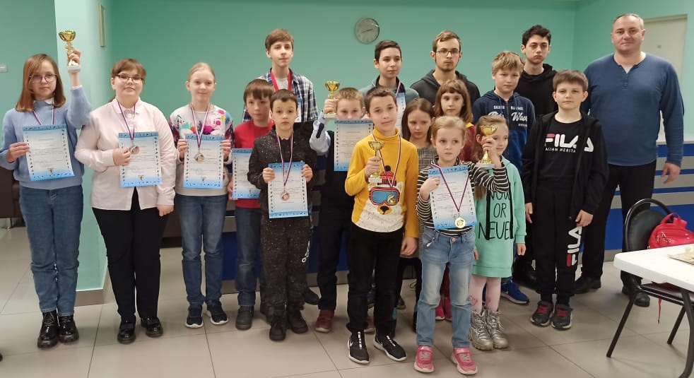 В Подольске 7 апреля завершились турниры в группах "А" и "Б" Открытых муниципальных детско-юношеских соревнований по шахматам "Весна - 2022" 