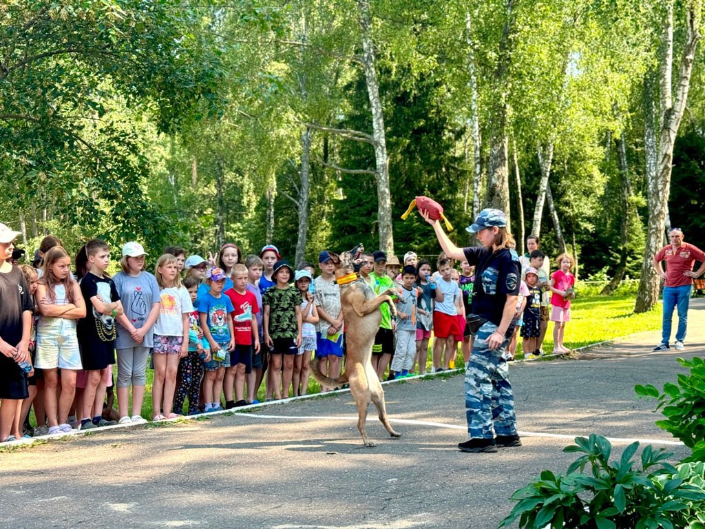 Подольские полицейские провели акцию «Безопасное лето» в детско-юношеском оздоровительном центре