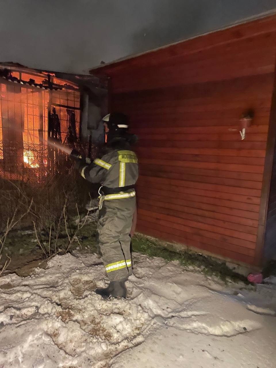 Пожар в СНТ "Воговец"