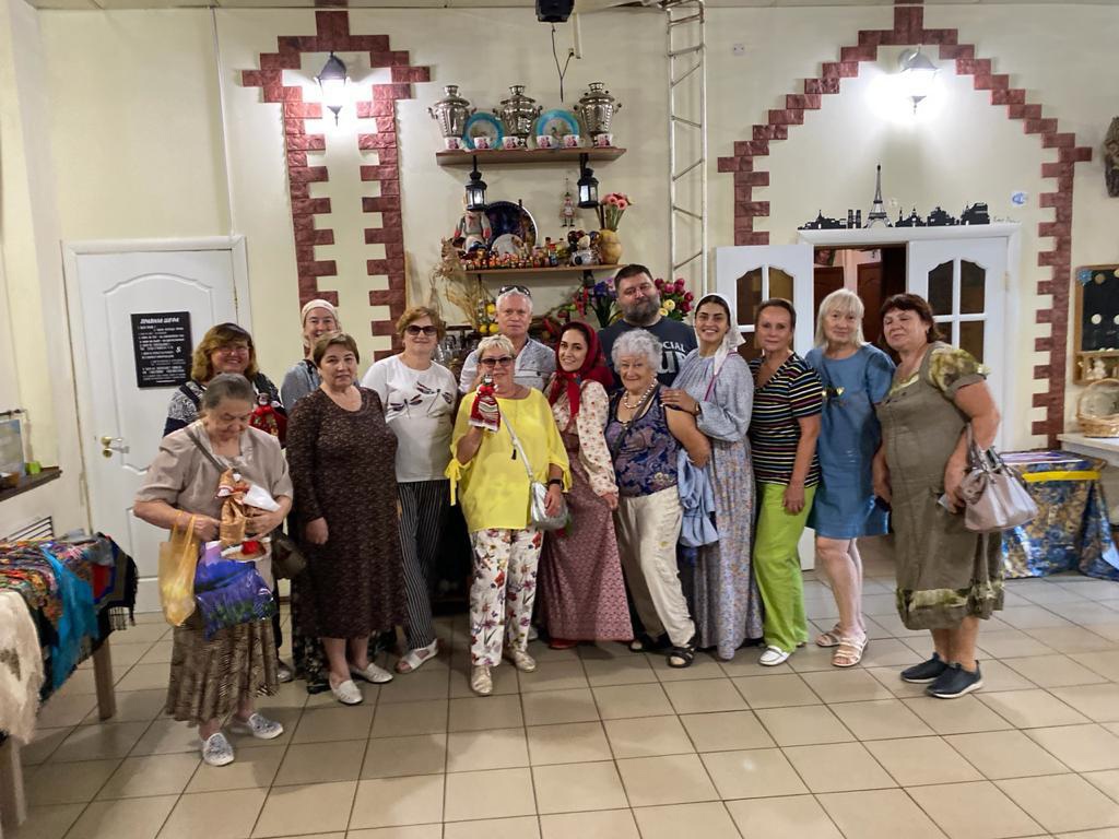 В "Русском музее обрядов и быта" СДК "Романцево" состоялась очередная встреча проекта "Активное долголетие"