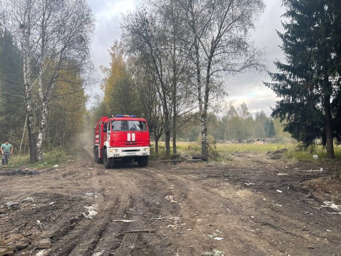 Возгорание свалки в Лучинском на контроле