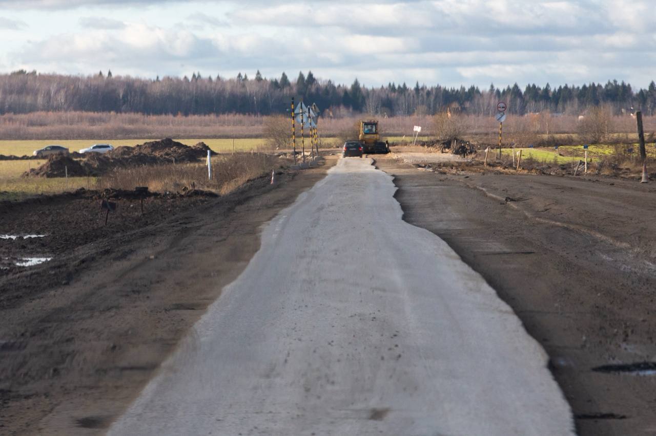 Капремонт дороги Дубровицы - б/о «Мечта» ведется в Подольске