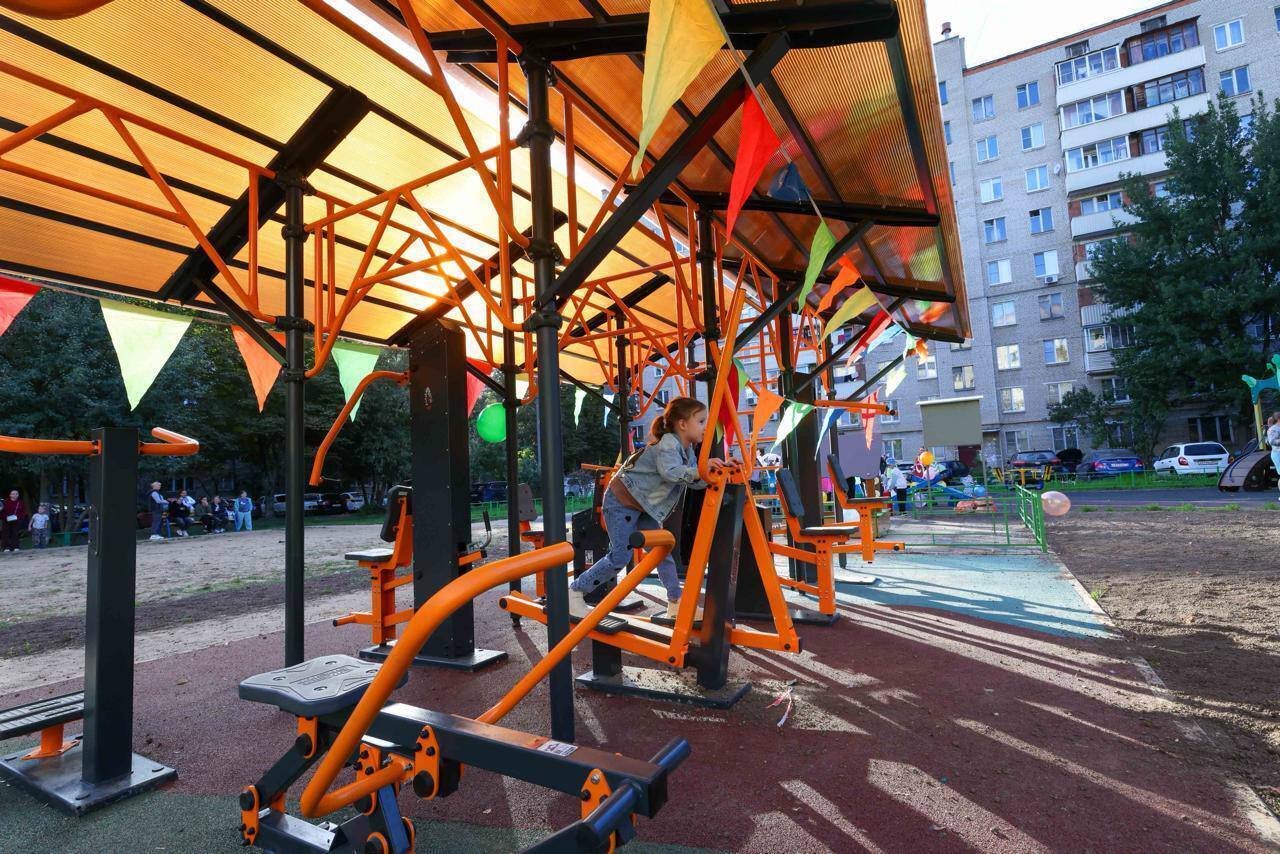 Новая уличная спортплощадка открылась в Подольске