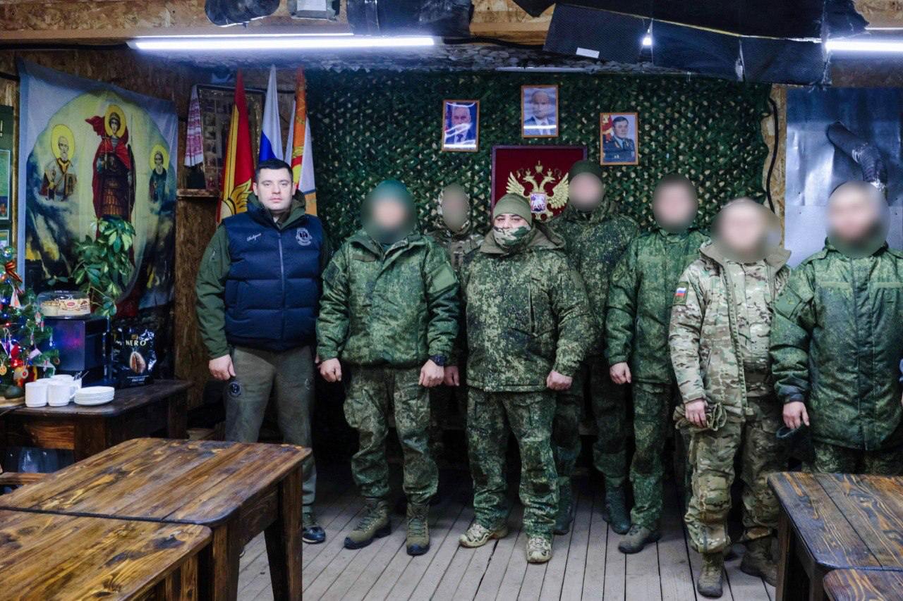 Глава Подольска навестил бойцов в зоне СВО