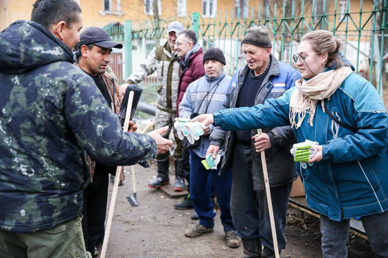В Подольске благодаря погоде начались весенние субботники