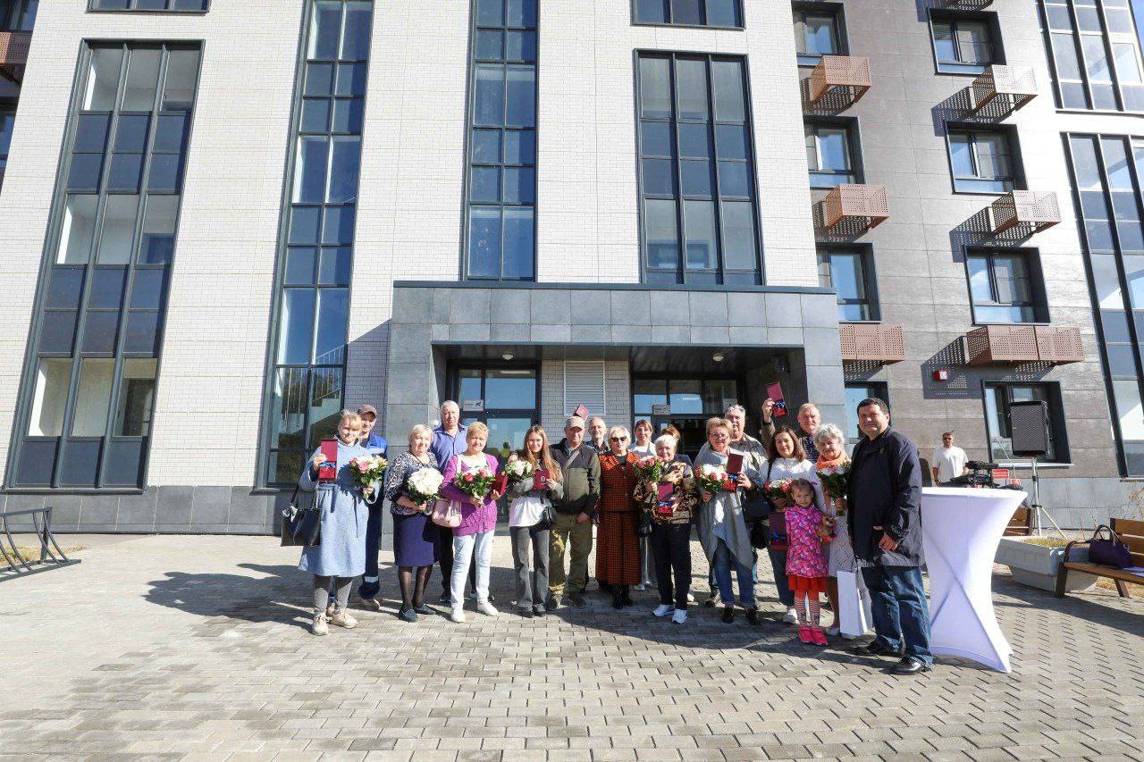 В Подольске дом для переселенцев из аварийного жилья открыл свои двери для первых новоселов