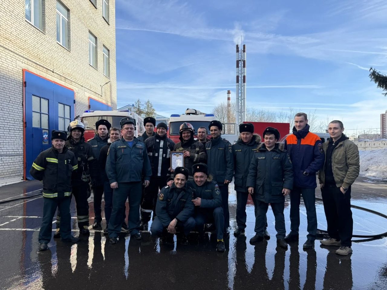 Торжественные проводы пожарного на заслуженный отдых 