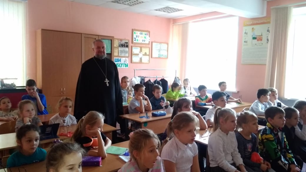 Беседа с учащимися Романцевской прогимназии