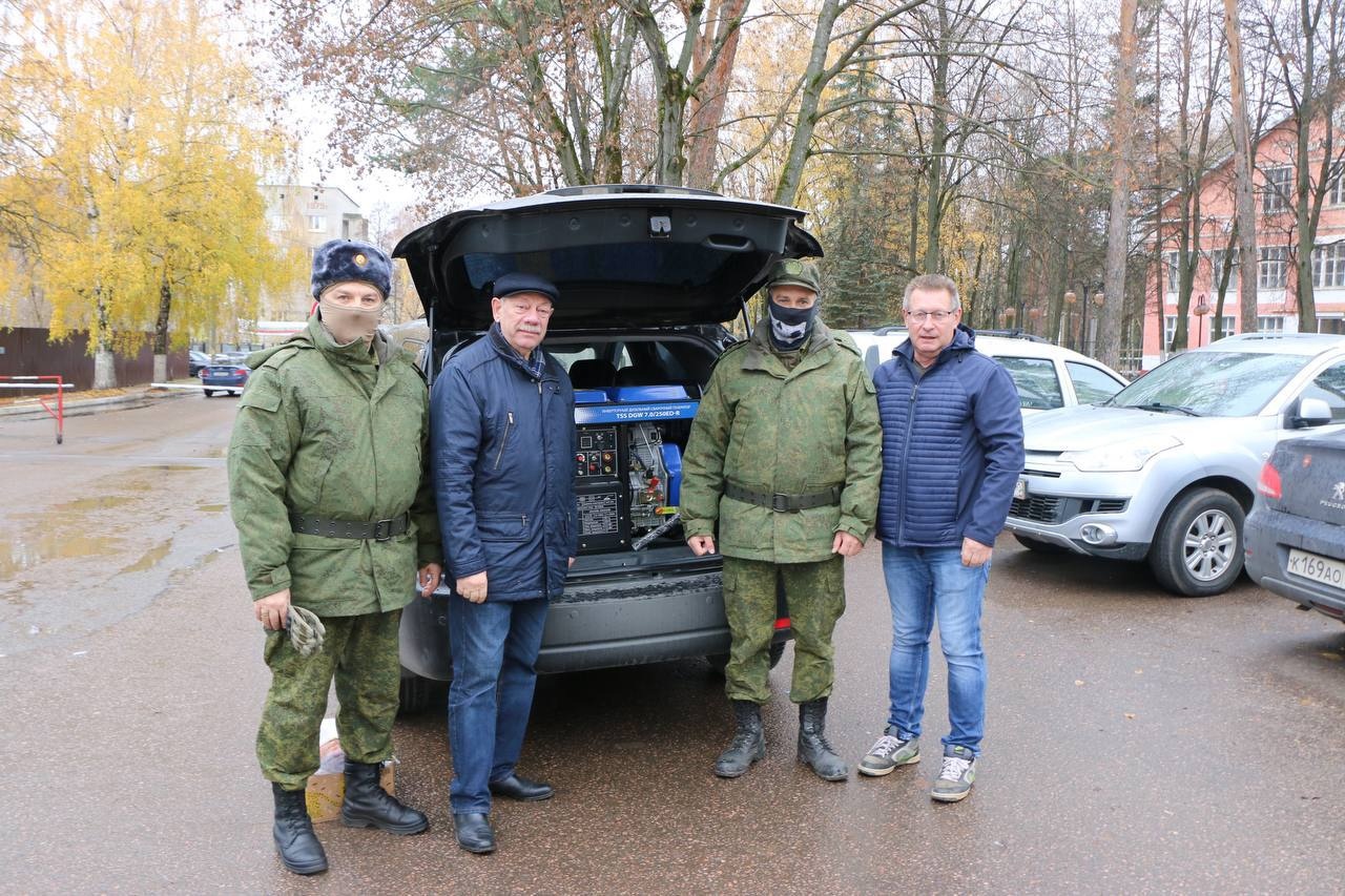 Дизельный генератор передали мобилизованным из Подольска