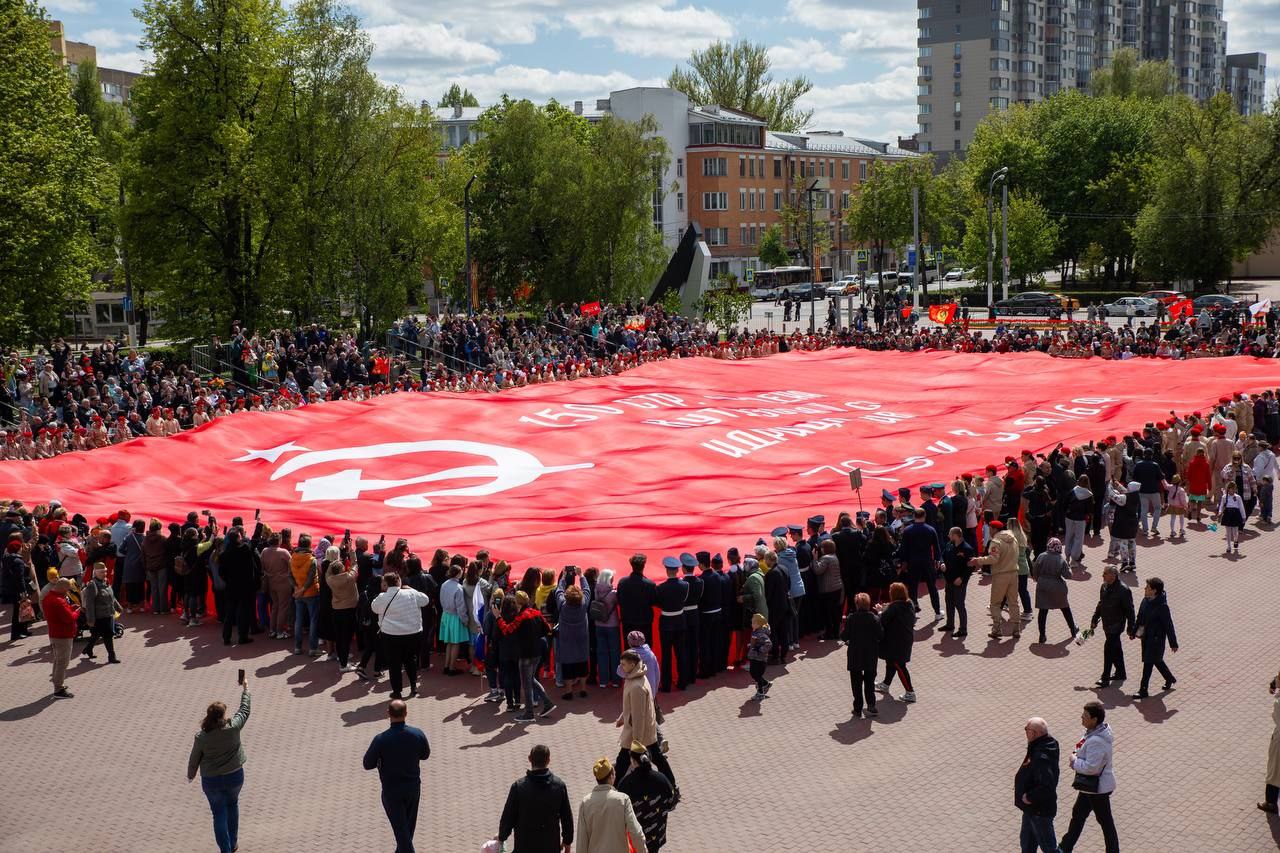 В День Победы главные торжества в Подольске развернулись на площади Славы
