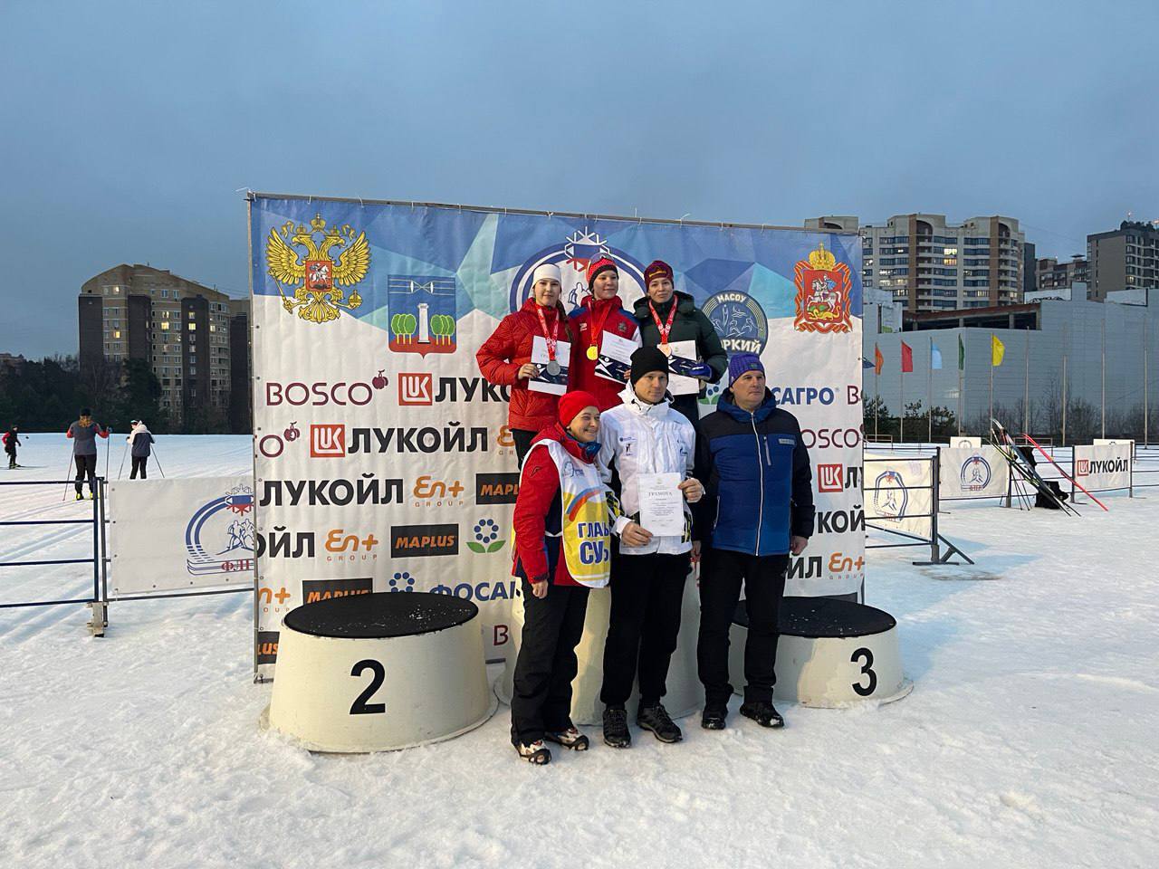 Подольские лыжники стали первыми в региональных соревнованиях 