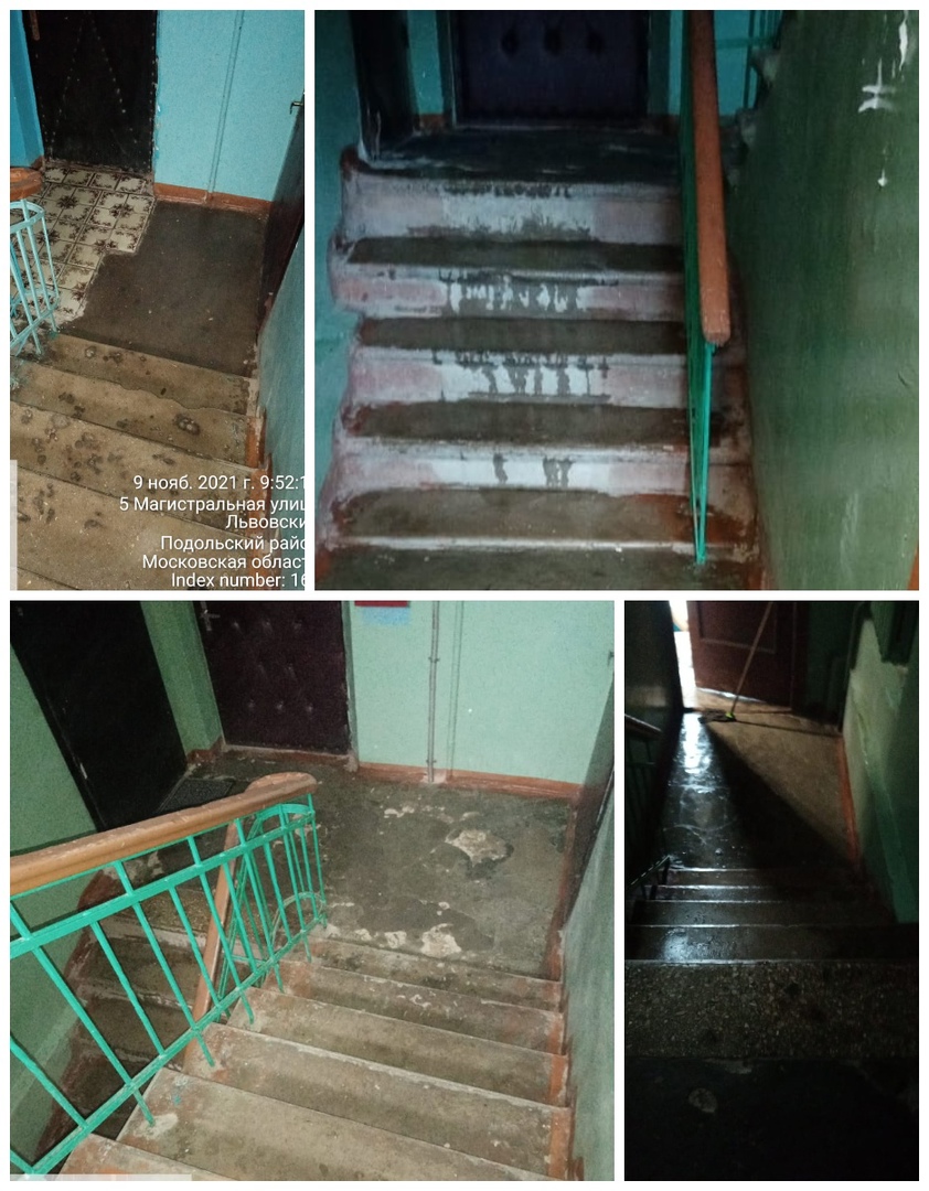 Проверку уборки подъездов домов № 3 и № 5 по улице Магистральной провели сотрудники территориального отдела в микрорайоне Львовском совместно с представителями УК ООО «Комтех»