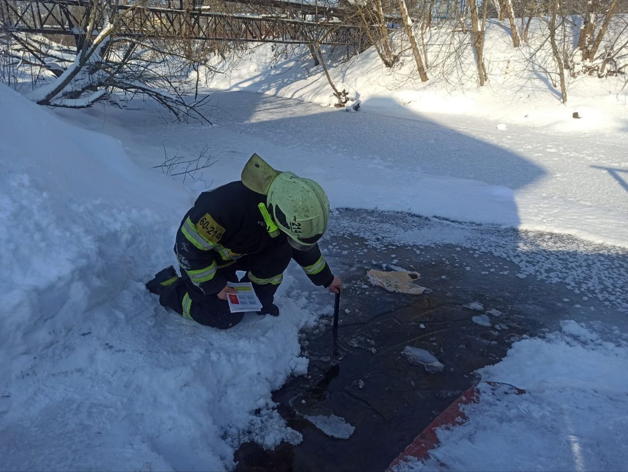 Лед на реках немного вырос