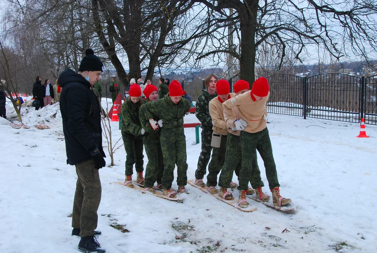 IV военно-патриотическая игра «В белоснежных полях под Москвой». прошла 27  февраля на базе Быковской школы Подольска - Дома Юнармии Московской области