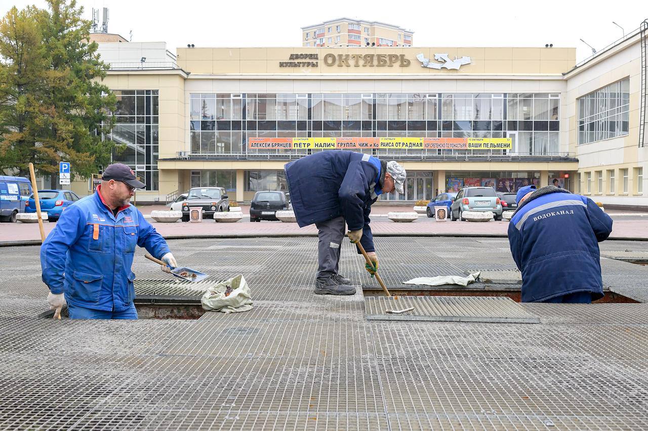 Сезон фонтанов закончился в Подольске