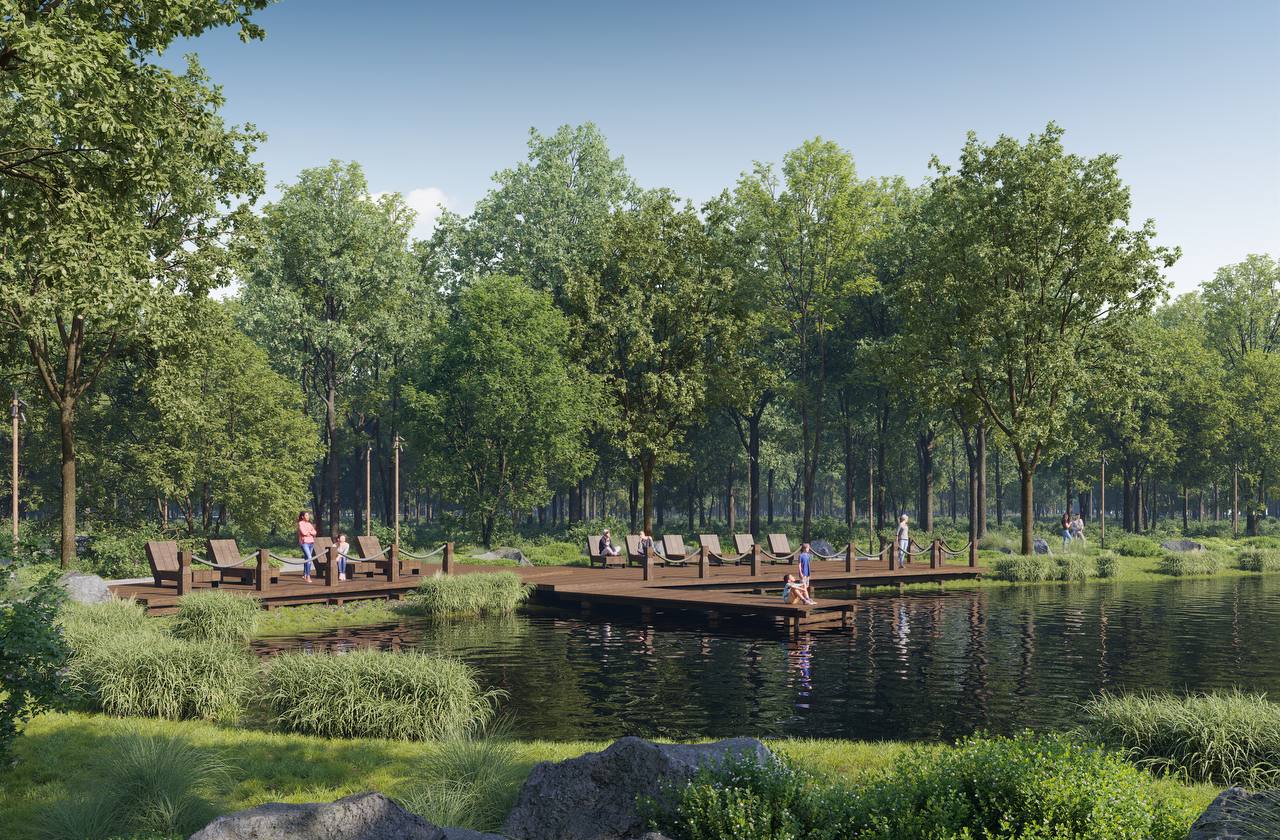 Реконстукция парка "Дубрава" в Подольске завершится в 2025 году
