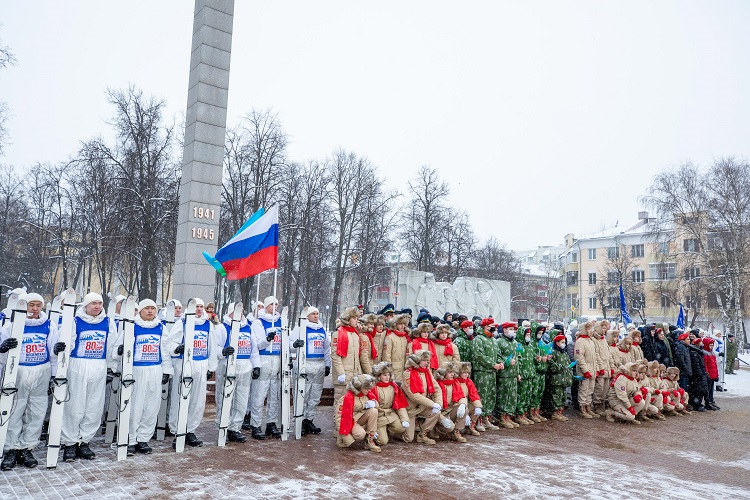Лыжники-гвардейцы побывали в Подольске