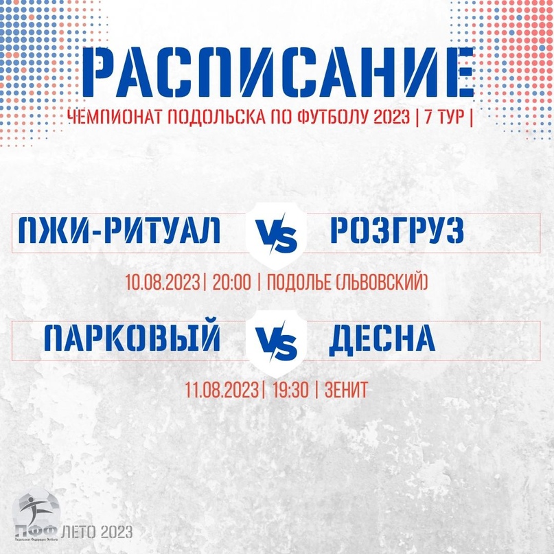VII тур чемпионата Подольска по футболу - 2023