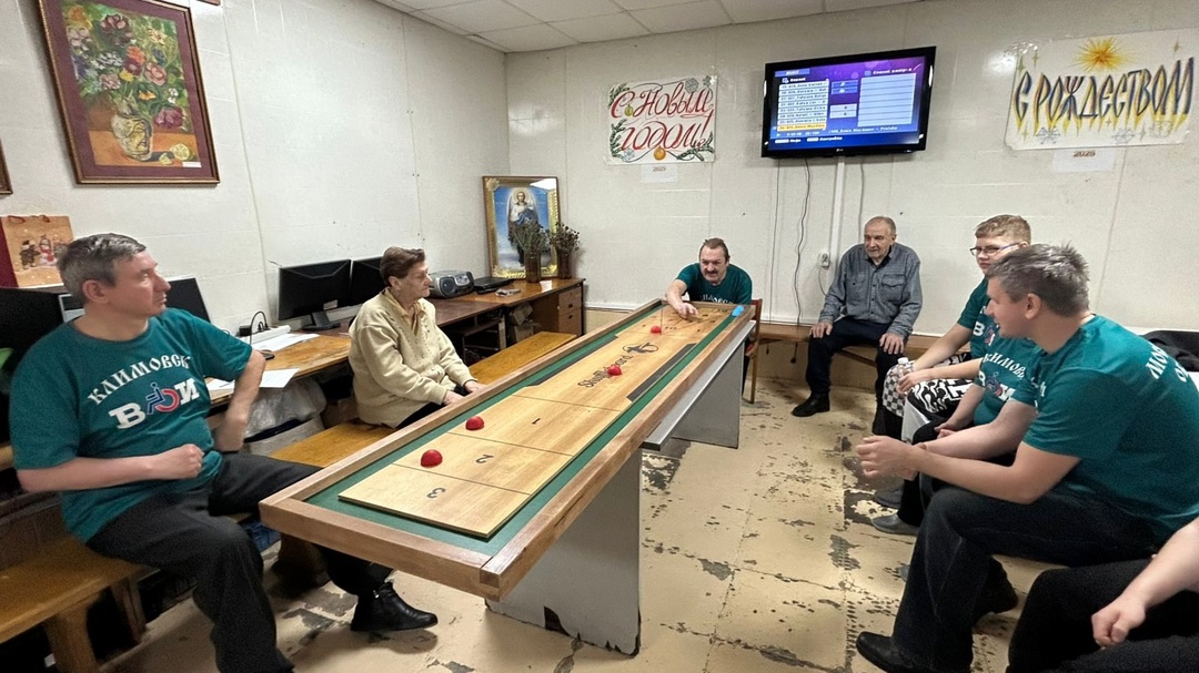 Турнир по шаффлборду "Рождественские встречи" прошел в Подольске