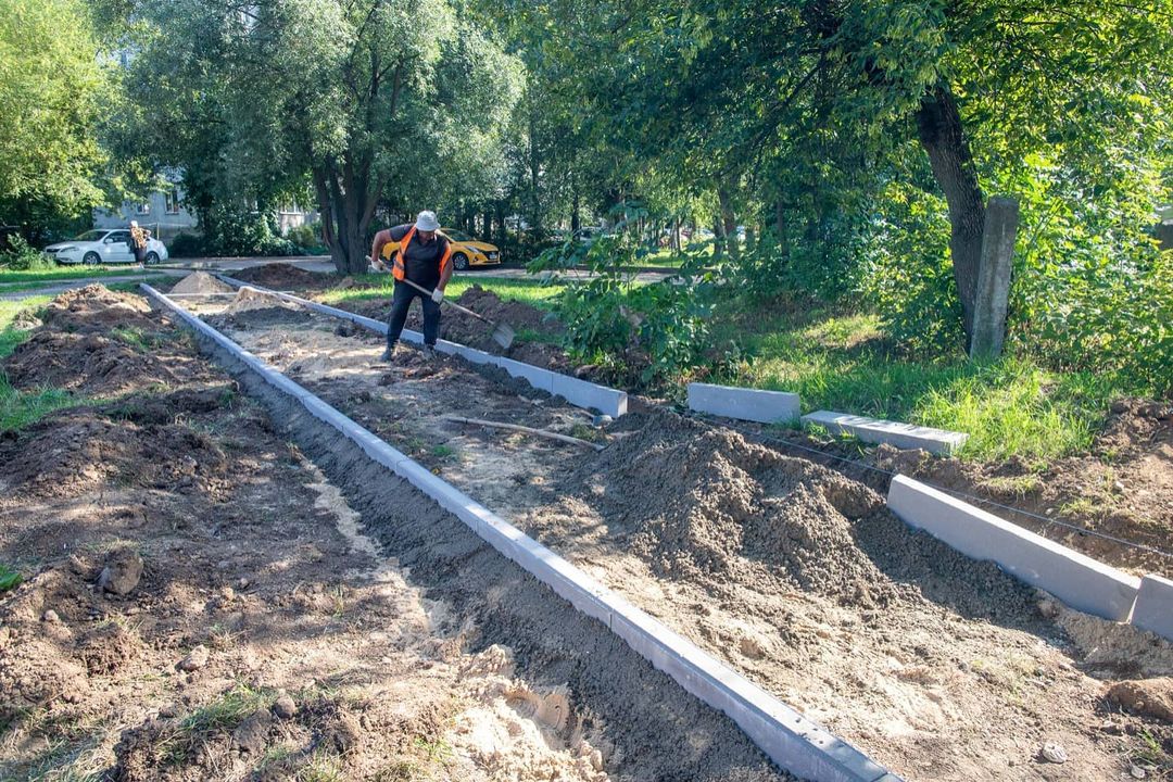 Новые тротуары в Подольске
