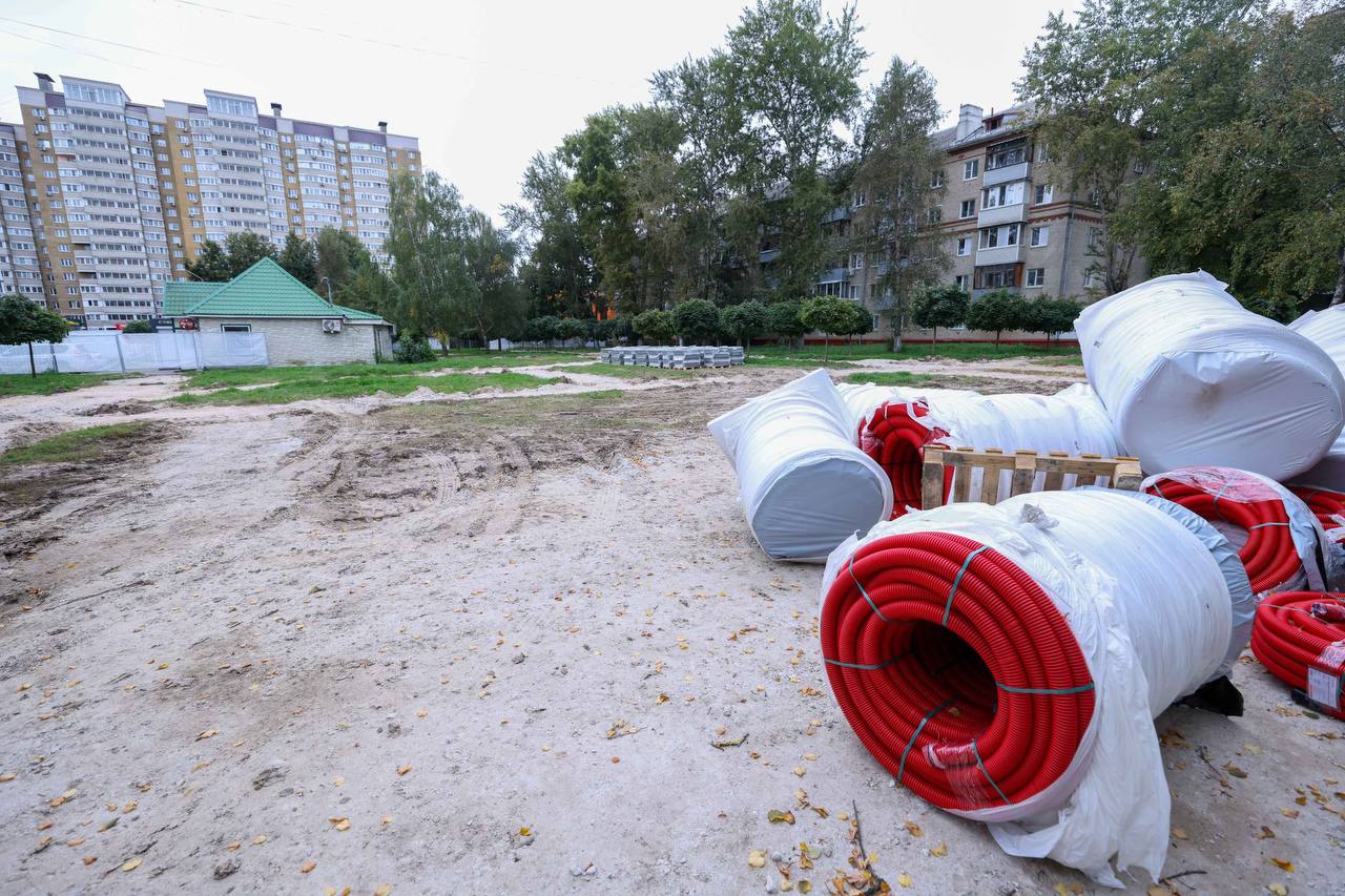 Началось благоустройство главного сквера Южного микрорайона Подольска