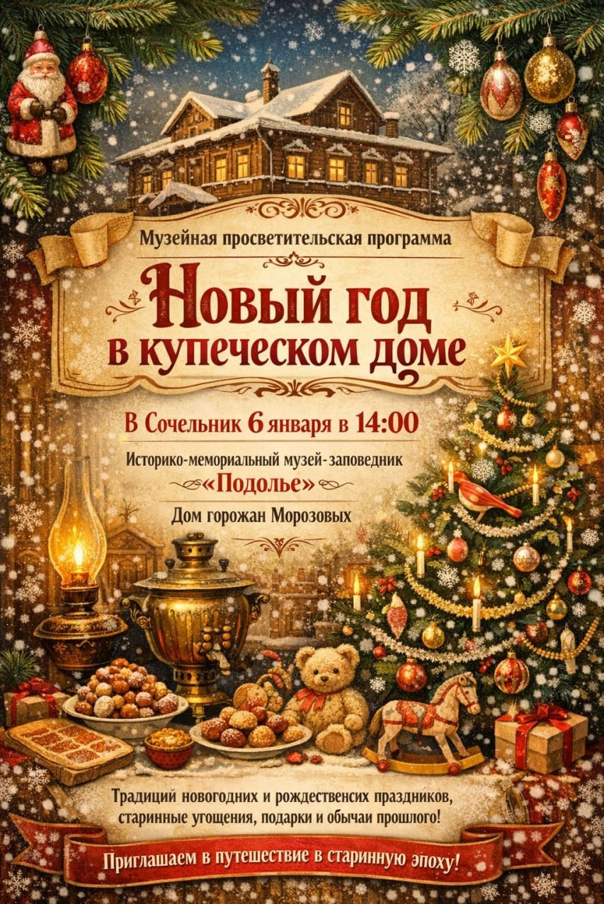 Музейная просветительская программа «Новый год в купеческом доме»