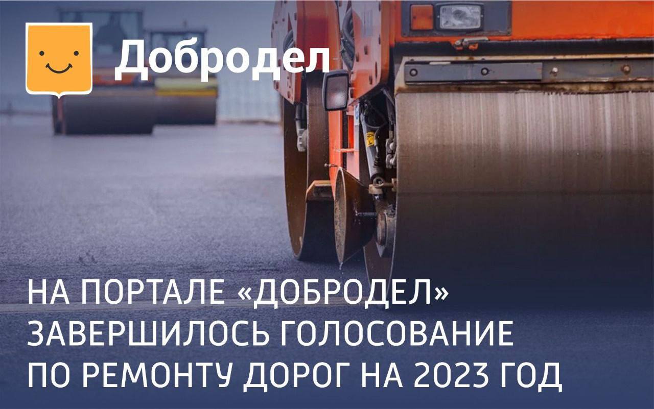 На портале «Добродел» завершилось голосование по ремонту дорог на 2023 год