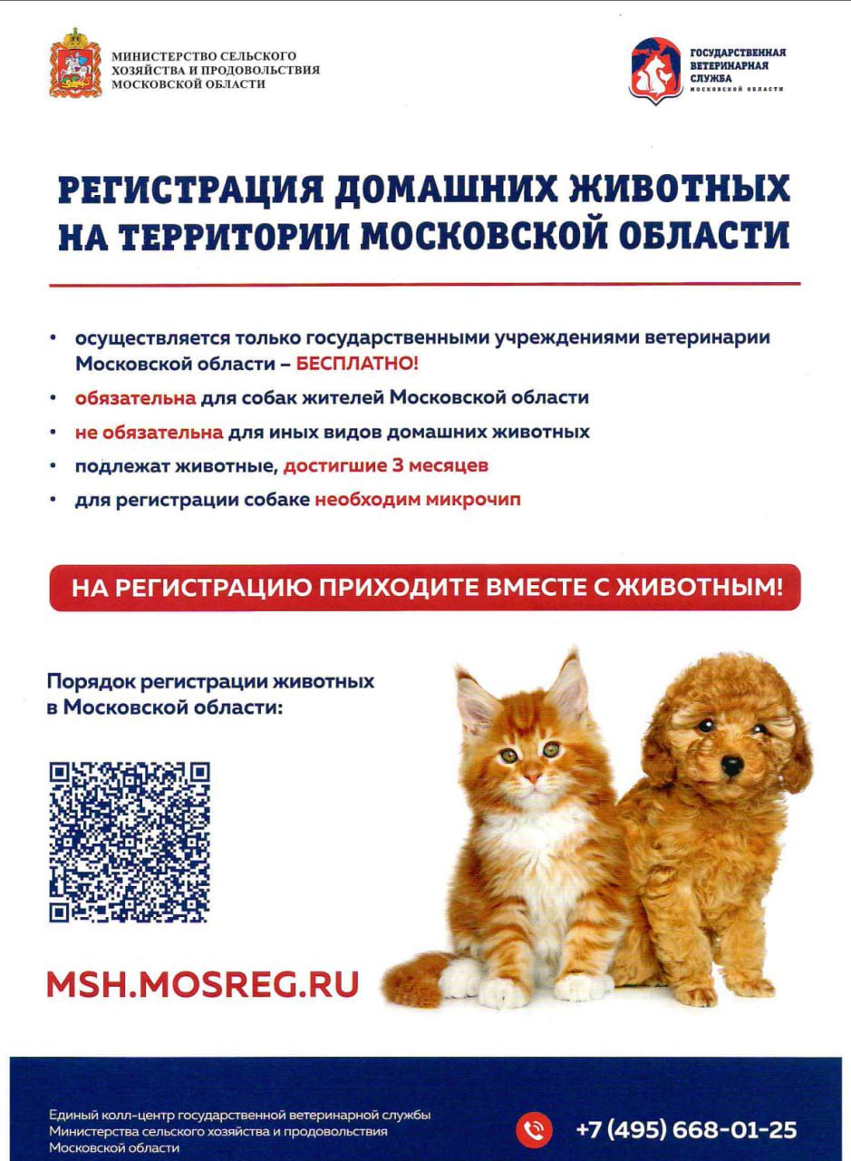 Вниманию владельцев домашних животных!
