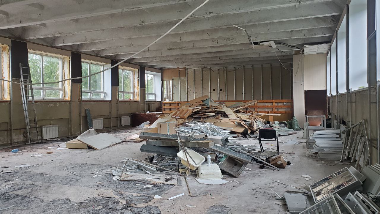 Капремонт начался в гимназии имени Подольских курсантов