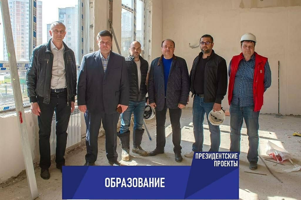 Глава г. о. Подольск Николай Пестов проконтролировал строительство двух школ в Кузнечиках