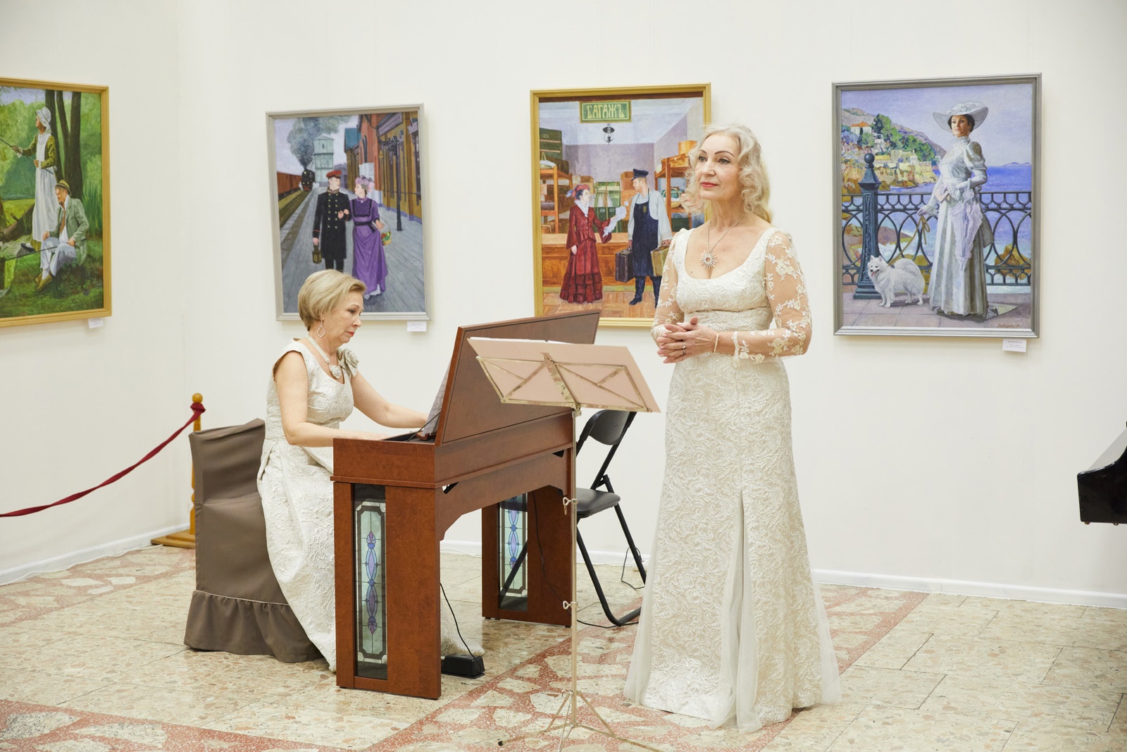 В Подольском выставочном зале прошёл концерт старинной классической музыки "Возвышенное и земное"