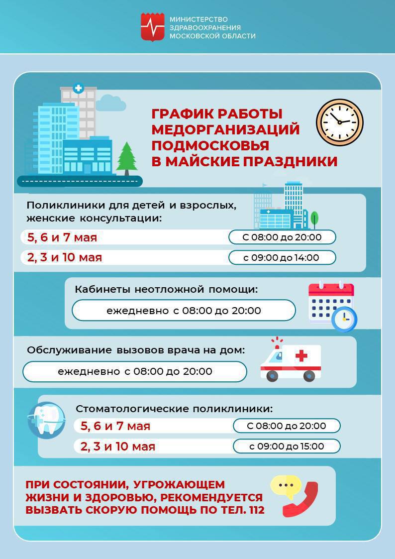 Неотложная медицинская помощь работает в Подольске и в праздничные дни