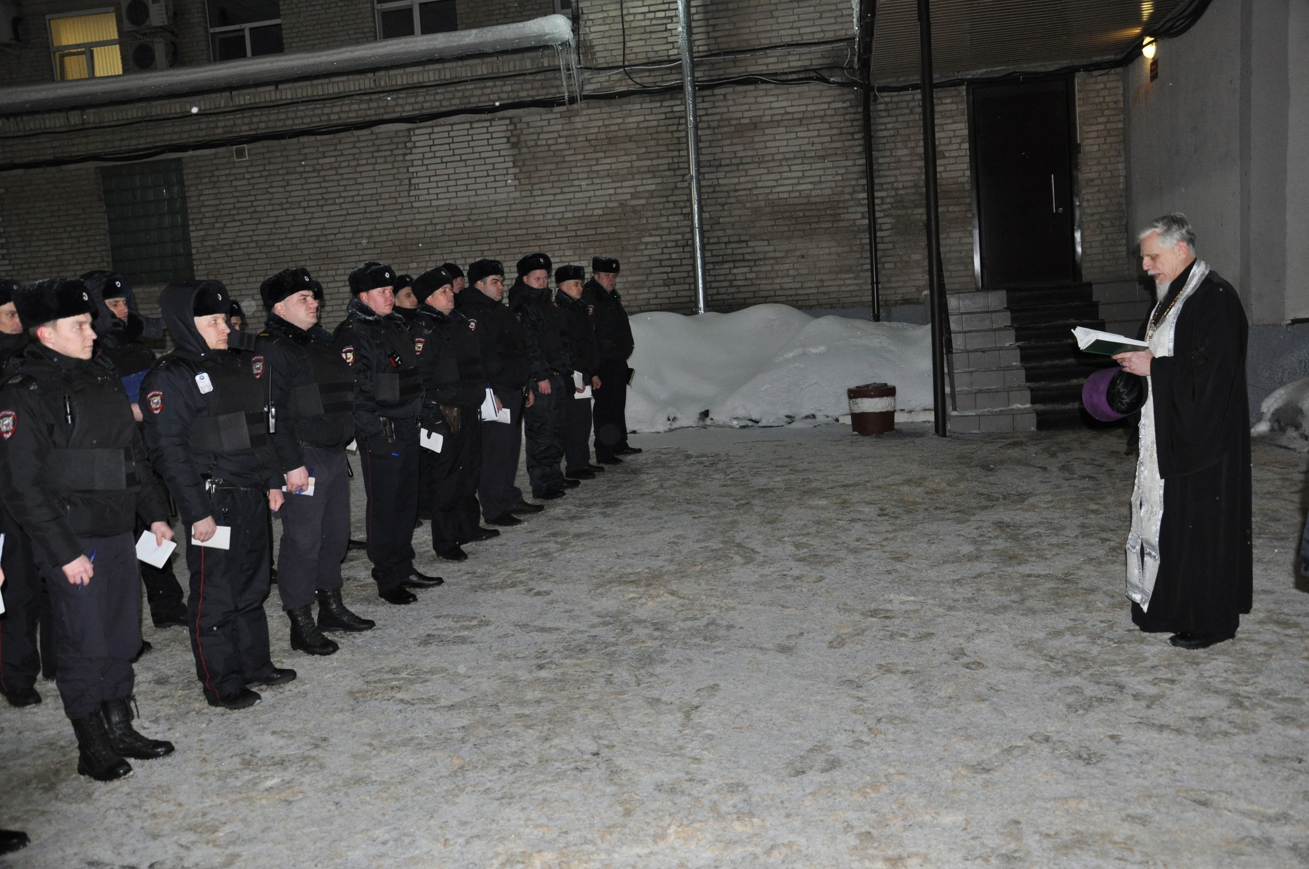 Молебен для сотрудников полиции