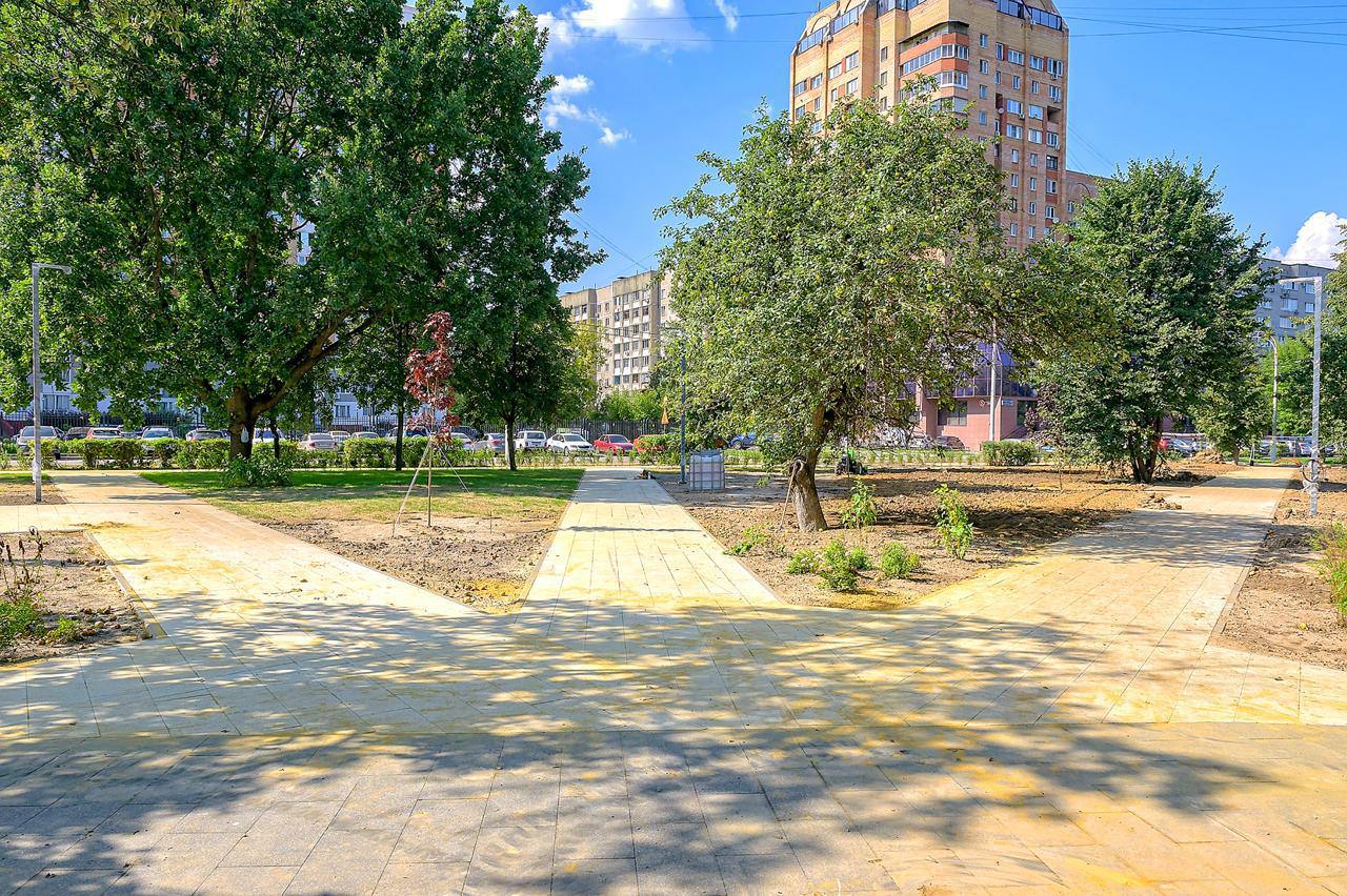 Пушкинский сквер преображается в Подольске