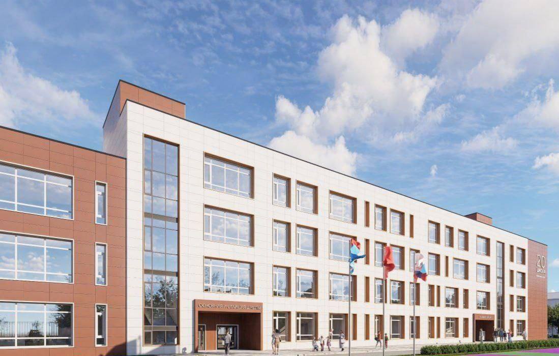 В Шепчинках продолжается строительство школы на 550 мест