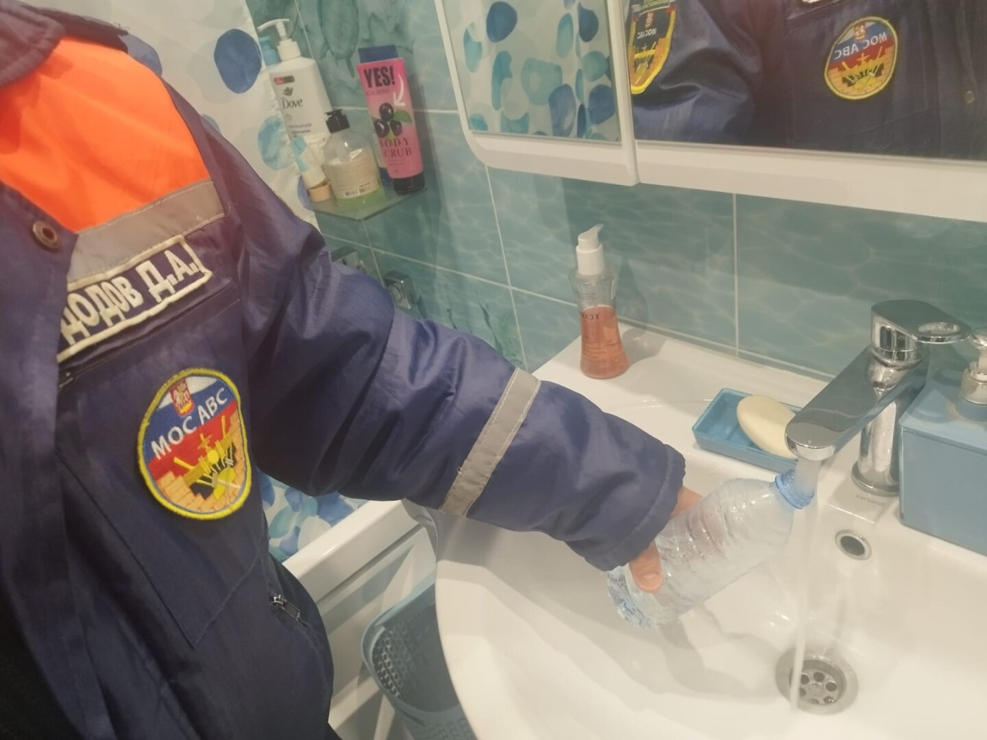 В Подольске проверили качество горячего водоснабжения дома в Парковом
