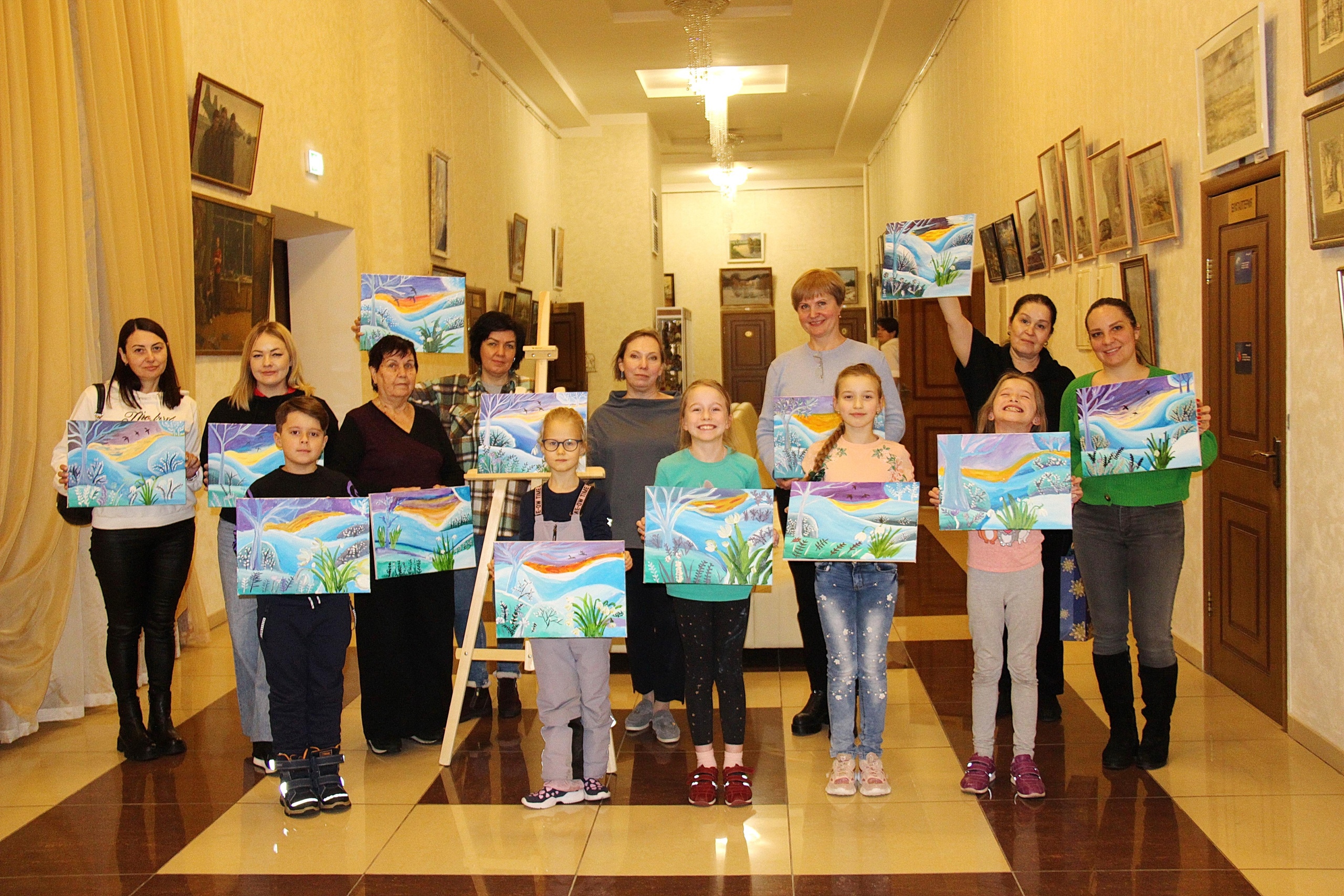Мастер-классы по рисованию картин в КПЦ "Дубровицы" привлекают взрослых и детей
