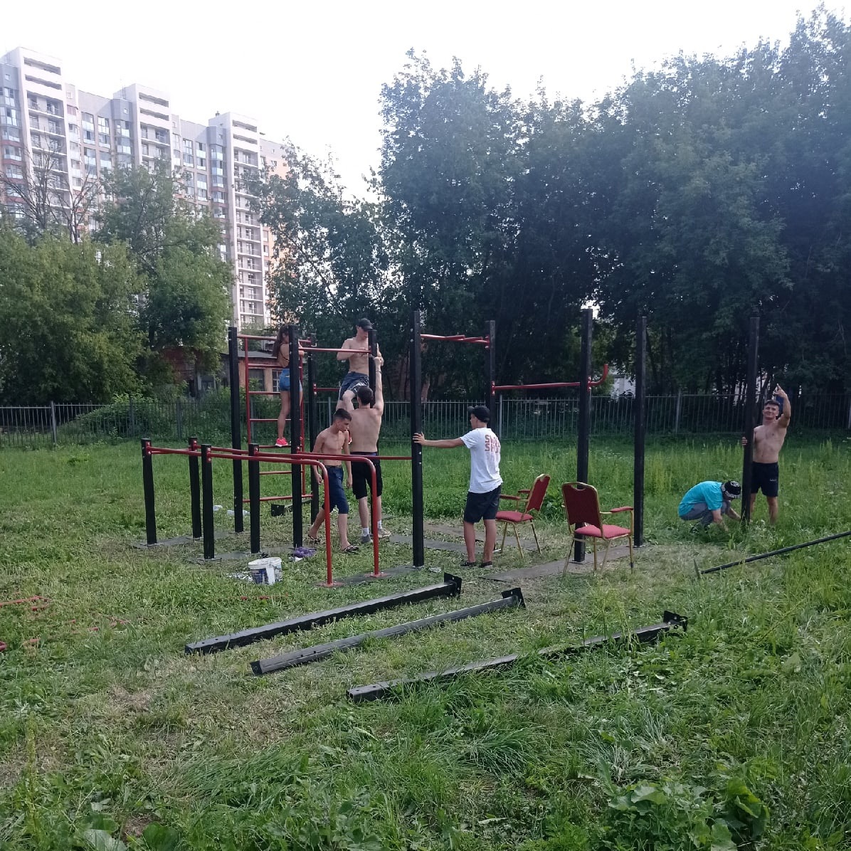 На Северном появилась новая площадка воздушно-силовой атлетики