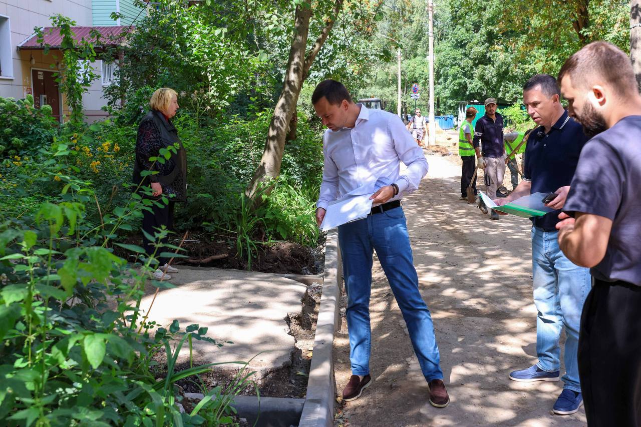 Руководитель минчистоты проверил ход благоустройства в Подольске