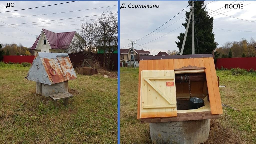 Сельские водозаборные колодцы приводят в порядок