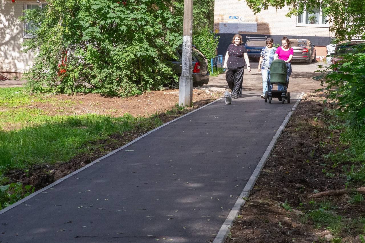 В Подольске готовы восемь новых пешеходных дорожек