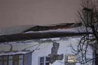 На улице Пионерской произошло частичное обрушение крыши дома