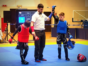 Золотая медаль первенства России по универсальному бою - у юного подольчанина