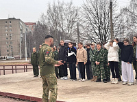 Во Дворце молодежи в Подольске состоялась очередная открытая тренировка школы юнармейских командиров