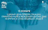 Единый день приема граждан к Международному дню незрячих и слабовидящих людей