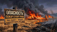 Сухая трава — источник смертельной угрозы!