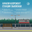 В Подольске начали капремонт обеих платформ на станции Львовская