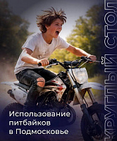 "Единая Россия" предлагает ограничить бесконтрольную езду несовершеннолетних на питбайках в Подмосковье