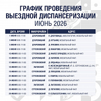 Подольский мобильный ФАП: график на июнь