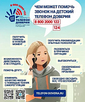 По 17 мая проходит акция "Телефон доверия"